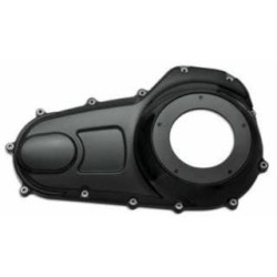 PartzBiz HD MW88-152 - Midwest 88-152 Satin Black Narrow Profile Primary Cover for 07-16 Harley Davidson Touring street glide road king electra flh flht flhr classic custom upgrade style motorcycle covers accessories 88152