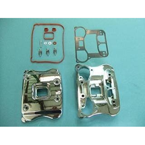 PartzBiz HD: 4408956-Midwest 89-330 Chrome OEM สไตล์ Rocker Box สำหรับ 2007-UP Harley davidson Sportster xl Twin Cam 883 1200 อัพเกรด custom street bike ฝาครอบรถจักรยานยนต์เครื่องยนต์มอเตอร์หัวใหม่ 89330