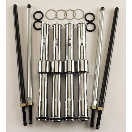 PartzBiz HD: 4408915-MidWest 91-996 Ultima Chrome Quick Change Adjustable PushRod Kit Harley Davidson Twin Cam Custom Motorcycle Chopper Bike Upgrade Replacement Best New Engine Performance PartzBiz HD: 4408915-MidWest 91-996 Ultima Chrome Quick Change Adjustable PushRod Kit Harley Davidson Twin Cam Custom Motorcycle Chopper Bike Upgrade Replacement Best New Engine Performance
