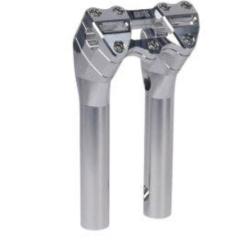 PartzBiz HD: 4408876-MJK P-4524 Chrome 10" Risers for 1 1/8" Handlebar 2" Pullback Harley  | P-4524