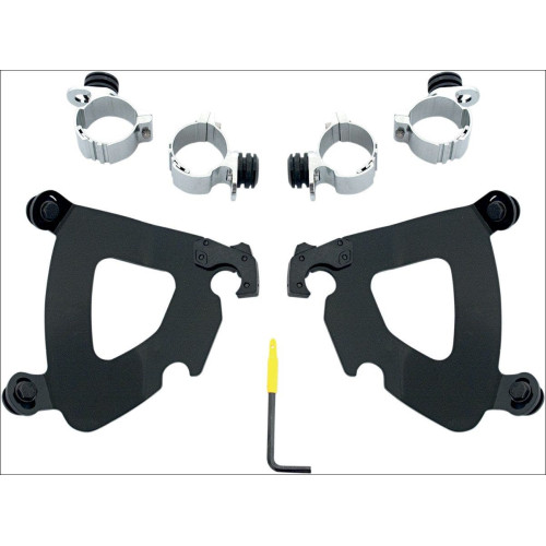 PartzBiz HD: 4408885-Memphis Shades Black Trigger-Lock Mount Gauntlet Fairing Harley XL 48 1200X | เม.ย.1984