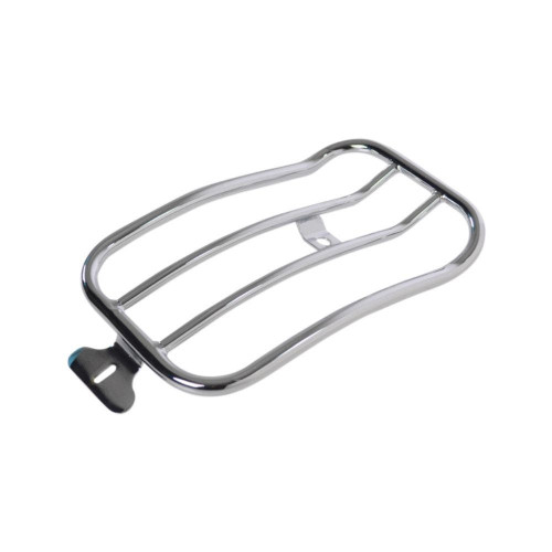 PartzBiz HD: 4408833-Motherwell Chrome 12" x 7" Rear Solo Luggage Rack Harley M8 Softail FLSL 18-Up 15100411 1510-0411