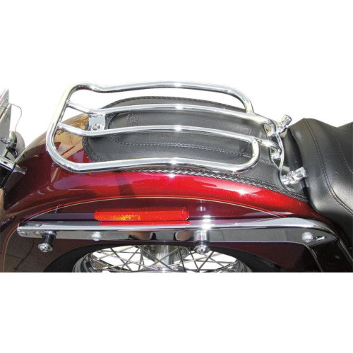 PartzBiz HD: 4408838-Motherwell Chrome 7" Solo Luggage Rack Harley Softail Fat Boy 07-Up Deluxe 05-Up | MWL-175-09 PartzBiz HD: 4408838-Motherwell Chrome 7" Solo Luggage Rack Harley Softail Fat Boy 07-Up Deluxe 05-Up | MWL-175-09