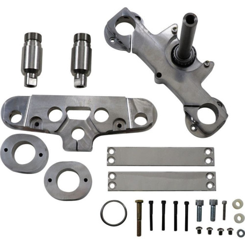 PartzBiz HD: 4408748-Motor Trike MTFS-0185 Aluminum 6° Rake Triple Tree Harley FLSTC FLSTF 00-17 Softail Best New Front Suspension Fork Custom Chopper Bobber motorcycle Upgrade Replacement PartzBiz HD: 4408748-Motor Trike MTFS-0185 Aluminum 6° Rake Triple Tree Harley FLSTC FLSTF 00-17 Softail Best New Front Suspension Fork Custom Chopper Bobber motorcycle Upgrade Replacement