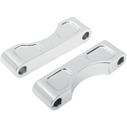 PartzBiz HD DS14100029 - Klock Werks Tire Hugger Chrome Front Fender 16-18 Mounting Blocks Harley FLH/T - KW05-01-0103-C
