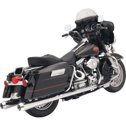 PartzBiz HD: 4408710-Bassani Chrome Megaphone ท่อเก็บเสียง Slip-On 4” 2.25” Baffle Harley 95-16 | FLH-517 PartzBiz HD: 4408710-Bassani Chrome Megaphone ท่อเก็บเสียง Slip-On 4” 2.25” Baffle Harley 95-16 | FLH-517