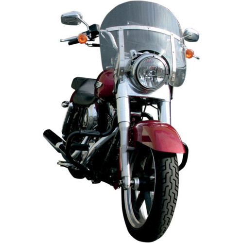 PartzBiz HD: 4408693-การ์ดเครื่องยนต์ Multibar ด้านหน้าสีดำเงา Lindby สำหรับรุ่น Harley Dyna FLD Switchback - BL1314