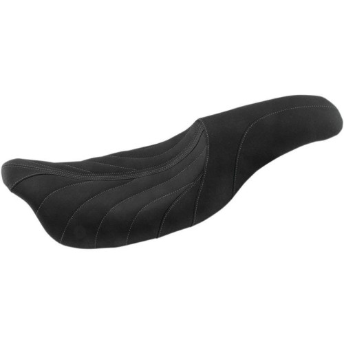 PartzBiz HD: 4408667-Mustang 74112GM Blk/Grey Gravity Stitch Revere Journey 2-Up Seat HD FLH/T 08-Up PartzBiz HD: 4408667-Mustang 74112GM Blk/Grey Gravity Stitch Revere Journey 2-Up Seat HD FLH/T 08-Up