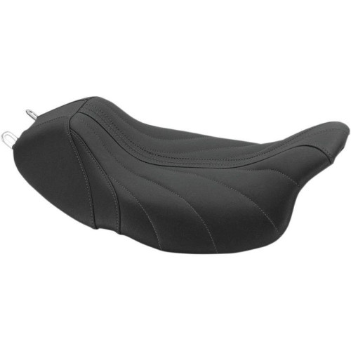 PartzBiz HD: 4408673-Mustang 75059GM Black/Grey Gravity Revere Journey Solo Seat Harley Touring 08-Up