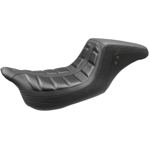 PartzBiz HD: 4408638-Mustang 75239 Black One Piece Squareback 2 Up Seat Harley FLH FLT 08-21 | 75239 PartzBiz HD: 4408638-Mustang 75239 Black One Piece Squareback 2 Up Seat Harley FLH FLT 08-21 | 75239