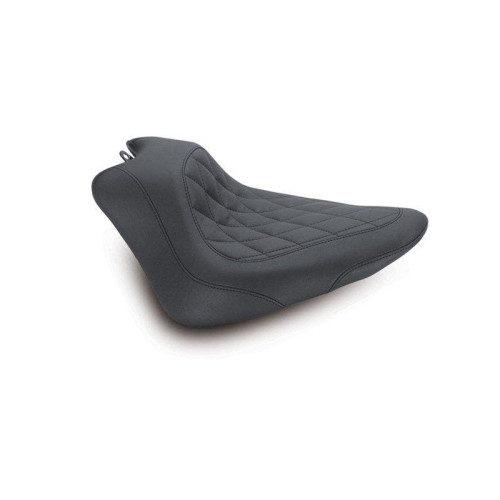 PartzBiz HD: 4408541-Mustang 76762 Black Diamond Wide Tripper Solo Front Seat HD 11-13 FXS 12-17 FLS 486014 0802-0769 08020769