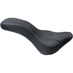 PartzBiz HD MD75884 - Mustang Daytripper เบาะไวนิลสีดำลาย Apex Stitch สำหรับ 18-21 FLDE/FLHC/FLHCS | 75884 PartzBiz HD MD75884 - Mustang Daytripper เบาะไวนิลสีดำลาย Apex Stitch สำหรับ 18-21 FLDE/FLHC/FLHCS | 75884