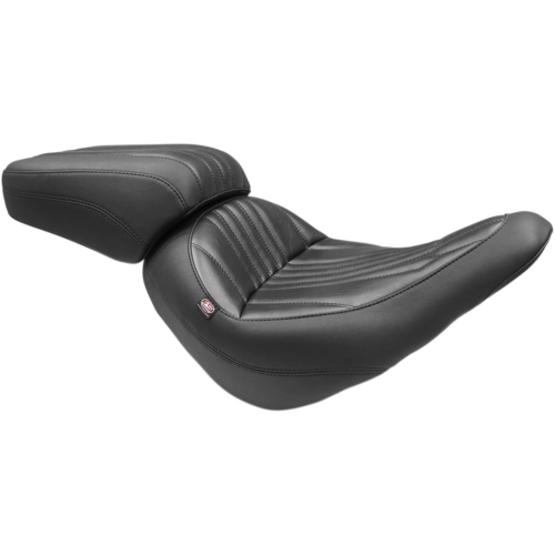 PartzBiz HD: 4408464-Mustang Solo สีดำ Harley Seat W/O พนักพิง Dagger Stitch 18-23 FLSB/FXLR/FXLRS | 75721 PartzBiz HD: 4408464-Mustang Solo สีดำ Harley Seat W/O พนักพิง Dagger Stitch 18-23 FLSB/FXLR/FXLRS | 75721
