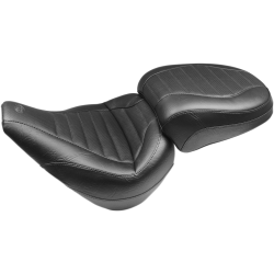 PartzBiz HD MD75031 - Mustang Solo สีดำ Harley Seat W/O พนักพิง Tuck-N-Roll Stitch 18-23 FXBR/FXBRS | 75031