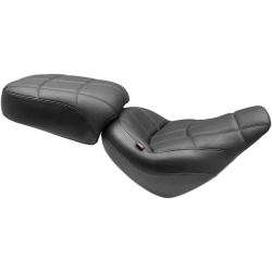 PartzBiz HD MD75160 - Mustang Solo ด้านหน้า สีดำ Harley Seat W/O พนักพิง Cube Stitch 18-23 FXBB/FXBBS | 75160