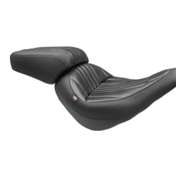 PartzBiz HD MD75722 - Mustang Solo Rear Narrow Black Harley Seat Dagger Stitch 18-23 FLSB/FXLR/FXLRS | 75722