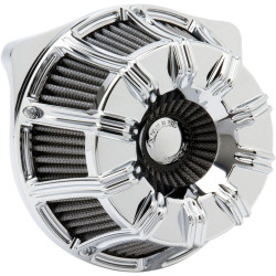 PartzBiz HD AN18-942 - Arlen Ness Chrome Inverted Series 10-Gauge Stage 1 เครื่องฟอกอากาศ Harley 99-15 T/C | 18-942 PartzBiz HD AN18-942 - Arlen Ness Chrome Inverted Series 10-Gauge Stage 1 เครื่องฟอกอากาศ Harley 99-15 T/C | 18-942