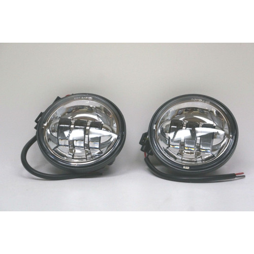 PartzBiz HD: 4408210-New 4-1/2" 4.5" LED Projector Daymaker Style Chrome Passing Lamps for Harley-Davidson PartzBiz HD: 4408210-New 4-1/2" 4.5" LED Projector Daymaker Style Chrome Passing Lamps for Harley-Davidson