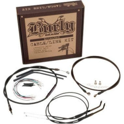 PartzBiz HD B30-1020 - ชุดสายเคเบิลขยายไวนิลสีดำ Burly สำหรับแฮนด์ 18 นิ้ว Harley FXST 07-10 | B30-1020 PartzBiz HD B30-1020 - ชุดสายเคเบิลขยายไวนิลสีดำ Burly สำหรับแฮนด์ 18 นิ้ว Harley FXST 07-10 | B30-1020