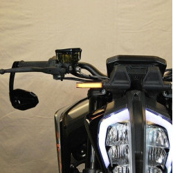 PartzBiz HD TR578995 - New Rage Cycles Black Front LED Turn Signal Indicator Lights 19-Up KTM 790 Duke