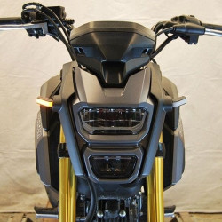 PartzBiz HD TR578962 - New Rage Cycles Black Slim LED Front Turn Signal Indicators Kit 13-15 Honda Grom