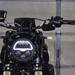 PartzBiz HD TR578867 - New Rage Cycles Front Turn Signals LED Indicator Indian FTR 19-20