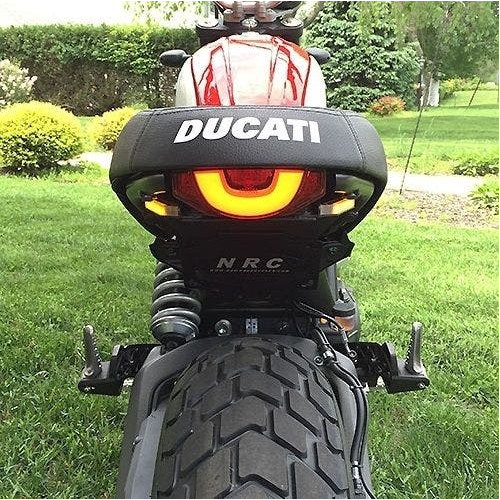 PartzBiz HD: 4408167-New Rage Cycles LED Rear Fender Eliminator w/ Bracket 15-16 Ducati Scrambler 800 indicator marker license plate relocation tucked replacement upgrade best new motorcycle desert sled PartzBiz HD: 4408167-New Rage Cycles LED Rear Fender Eliminator w/ Bracket 15-16 Ducati Scrambler 800 indicator marker license plate relocation tucked replacement upgrade best new motorcycle desert sled