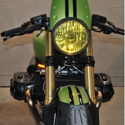 PartzBiz HD TR578768 - New Rage Cycles R9T-FB Front Amber LED Turn Signal Lights 14-17 BMW R NineT Best new upgrade replacement turn signals light indicator custom 578768