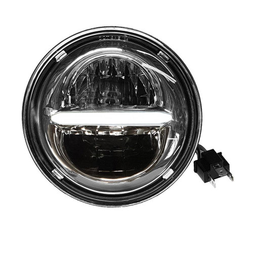 PartzBiz HD: 4407991-Pathfinder LED HD5CLC Chrome Classic 5.75" Headlight Universal Plug n Play High Output Bright DRL Motorcycle Power Sports Harley Custom 226-0102 2260102