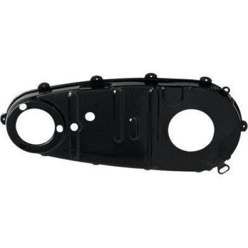 PartzBiz HD: 4408001-Paughco B753E ฝาครอบหลักด้านในสีดำ Harley Knucklehead 55-64 1107-0192