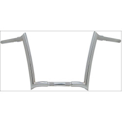 PartzBiz HD DS06013142 - Paul Yaffe 14" OEM Monkey Bars Chrome Ape Hangers Handlebars Harley FLHR FLTR | OEMB125-14 C