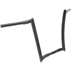PartzBiz HD DS06013143 - Paul Yaffe 16" OEM Monkey Bars Black Ape Hangers Handlebars Harley FLHR FLTR | OEMB125-16 B