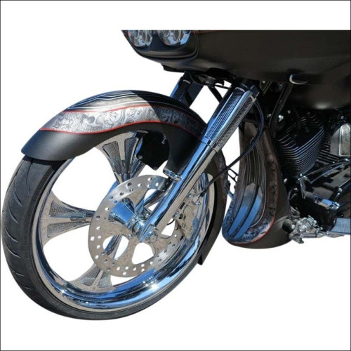 PartzBiz HD: 4407957-Paul Yaffe Bagger Nation 26" Thicky 14 Gauge Steel Wrap Front Fender 14-16 | THICKY26-2014-S