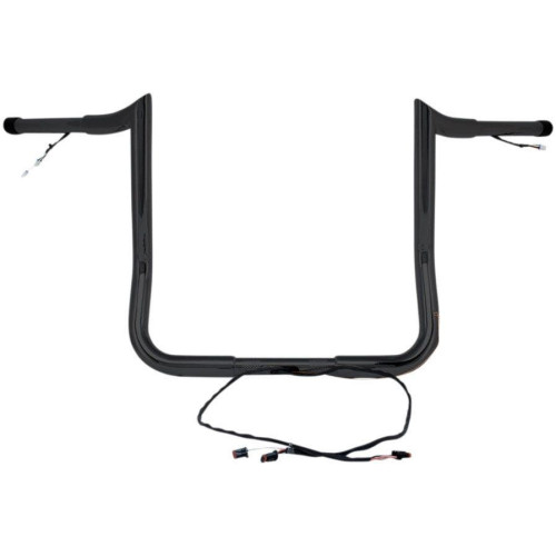 PartzBiz HD: 4407939-Paul Yaffe Bagger Nation Black Wired 10" Monkey Handlebars Harley Batwing 14-Up PartzBiz HD: 4407939-Paul Yaffe Bagger Nation Black Wired 10" Monkey Handlebars Harley Batwing 14-Up
