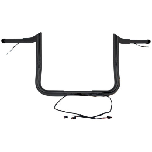 PartzBiz HD: 4407901-Paul Yaffe Bagger Nation Black Wired 8" Monkey Handlebars Harley Touring 14-Up PartzBiz HD: 4407901-Paul Yaffe Bagger Nation Black Wired 8" Monkey Handlebars Harley Touring 14-Up