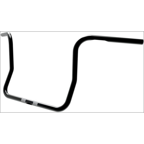 PartzBiz HD: 4407862-Paul Yaffe Bagger Nation 51530512BK Black 12" Rise 1" Classic Bagger Apes Handlebars 99-18 Harley Dresser Touring 06011821 0601-1821