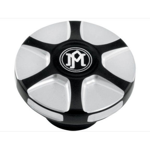 PartzBiz HD: 4407796-Performance Machine 0210-2055ARY-BM Black Cut Aluminum Array Fuel Cap Harley Davidson M8 EVO Big Twin Custom Gas Tank Accent Upgrade Replacement