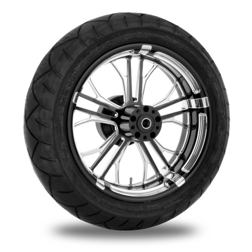 PartzBiz HD: 4407804-Performance Machine 17"  Rear Black Dixon Wheel Tire Package Harley 09-15 ABS | Performance Machine