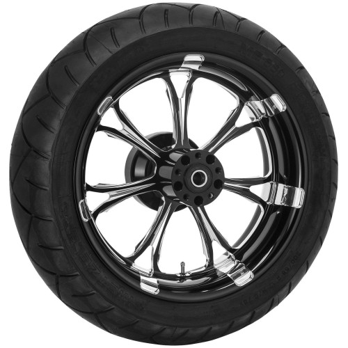 PartzBiz HD: 4407810-Performance Machine 17” ล้อหลังสีดำ Paramount ชุดยาง Harley 09-15 | เครื่องสมรรถนะ