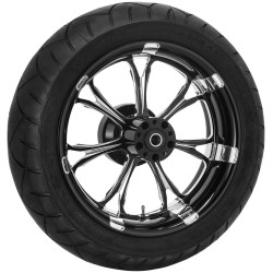 PartzBiz HD TRPM8023 - Performance Machine 17" Rear Black Paramount Wheel Tire Package Harley 09-15 ABS | Performance Machine PartzBiz HD TRPM8023 - Performance Machine 17" Rear Black Paramount Wheel Tire Package Harley 09-15 ABS | Performance Machine