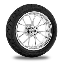 PartzBiz HD TRPM8028 - Performance Machine 17" Rear Chrome Heathen Wheel 200 Tire Package Harley 09-15 | Performance Machine PartzBiz HD TRPM8028 - Performance Machine 17" Rear Chrome Heathen Wheel 200 Tire Package Harley 09-15 | Performance Machine