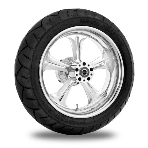 PartzBiz HD: 4407783-Performance Machine 17"  Rear Chrome Wrath Wheel 200 Tire Package Harley 09-15 | Performance Machine