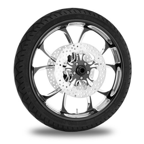 PartzBiz HD: 4407753-Performance Machine 21" Front Black Luxe Wheel Rotor Package Harley 08-13 ABS | Performance Machine