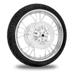 PartzBiz HD TRPM8095 - Performance Machine 21” Front Chrome Dixon Wheel Tyre Rotor Package Harley 14-15 | เครื่องสมรรถนะ