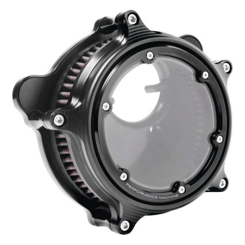 PartzBiz HD: 4407664-Performance Machine Black Ops Vision Series เครื่องฟอกอากาศ Harley Dyna Softail 93-17