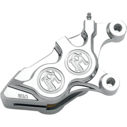PartzBiz HD PM0053-2916-CH - Performance Machine Chrome 11.5 ” หน้า 4 Piston Caliper ขวา Harley EVO | 0053-2916-ช
