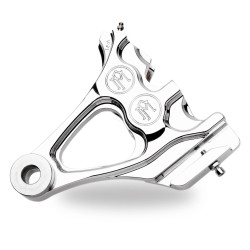 PartzBiz HD PM1274-0076-1-CH - Performance Machine Chrome Rear Brake Integrated Caliper Harley Softail 87-99 - 1274-0076-1-CH