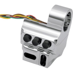 PartzBiz HD PM0062-2042-CH - Performance Machine Chrome ด้านขวาห้าปุ่มสวิตช์เบรคที่อยู่อาศัย Harley 96-13