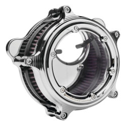 PartzBiz HD PM0206-2157-CH - Performance Machine Chrome Vision Series เครื่องฟอกอากาศ Harley Dyna Softail 93-17