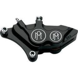 PartzBiz HD PM0053-2919-BM; PM0053-2920-BM - Performance Machine Contrast Cut Dual Disc 4 Piston Calipers 00-07 Harley Touring | 0053-2919-BM; 0053-2920-BM